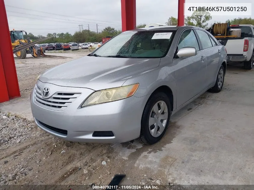 2007 Toyota Camry Le VIN: 4T1BE46K57U501250 Lot: 40792117