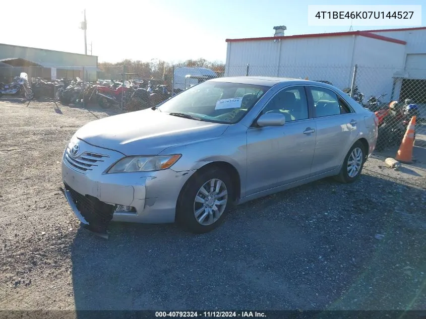 2007 Toyota Camry Le VIN: 4T1BE46K07U144527 Lot: 40792324