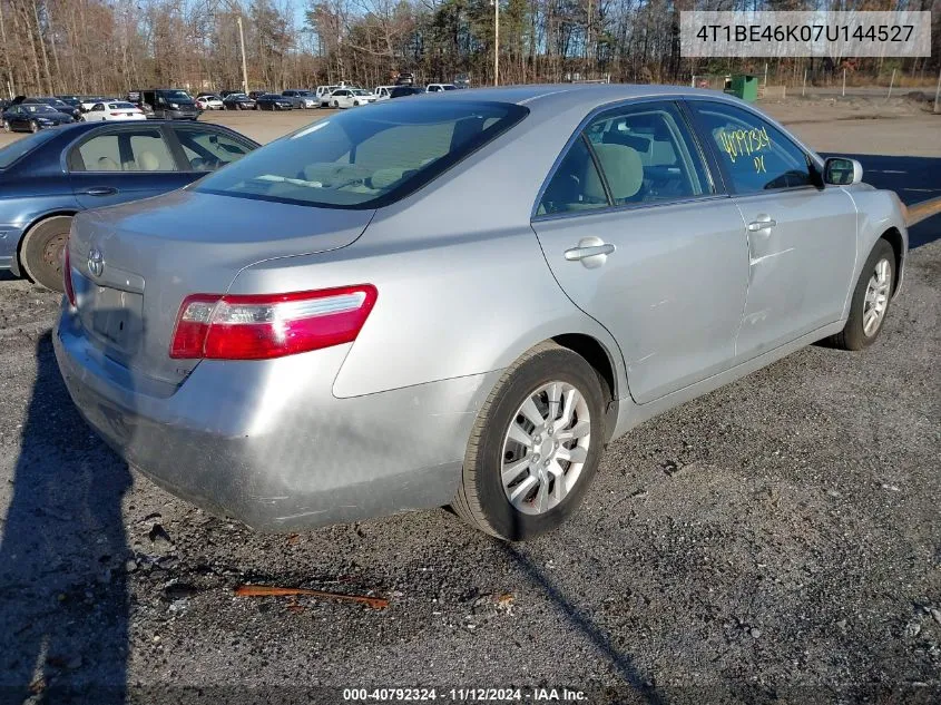 2007 Toyota Camry Le VIN: 4T1BE46K07U144527 Lot: 40792324