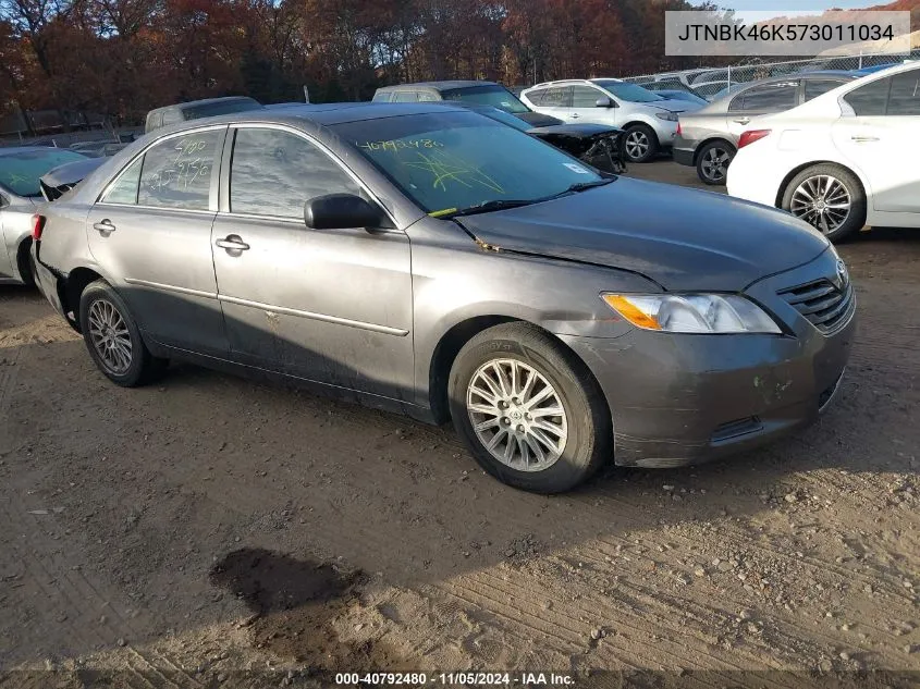 2007 Toyota Camry Le V6 VIN: JTNBK46K573011034 Lot: 40792480