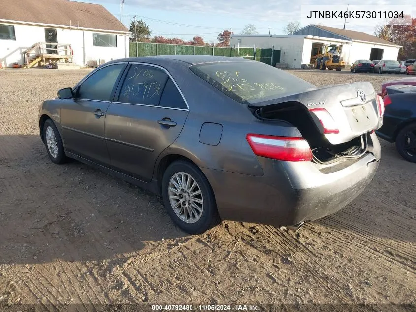 2007 Toyota Camry Le V6 VIN: JTNBK46K573011034 Lot: 40792480