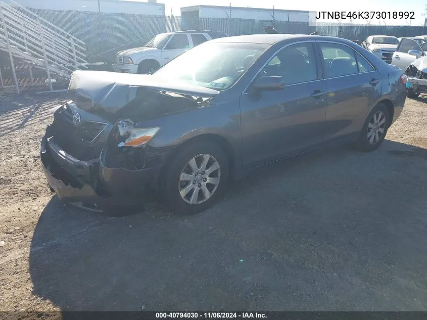 2007 Toyota Camry Xle VIN: JTNBE46K373018992 Lot: 40794030