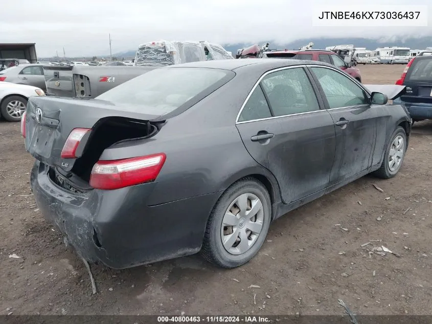 2007 Toyota Camry Le VIN: JTNBE46KX73036437 Lot: 40800463