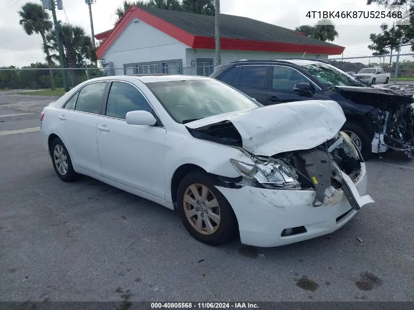 2007 Toyota Camry Xle V6 VIN: 4T1BK46K87U525468 Lot: 40805568