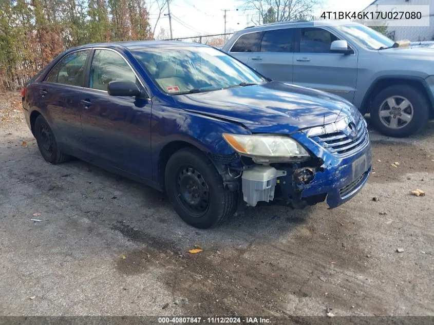 2007 Toyota Camry Le V6 VIN: 4T1BK46K17U027080 Lot: 40807847