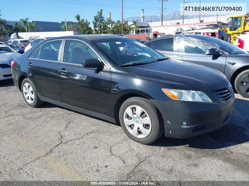 2007 Toyota Camry Le VIN: 4T1BE46K87U709400 Lot: 40808900