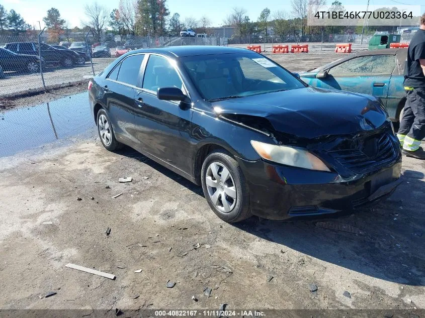 2007 Toyota Camry Le VIN: 4T1BE46K77U023364 Lot: 40822167