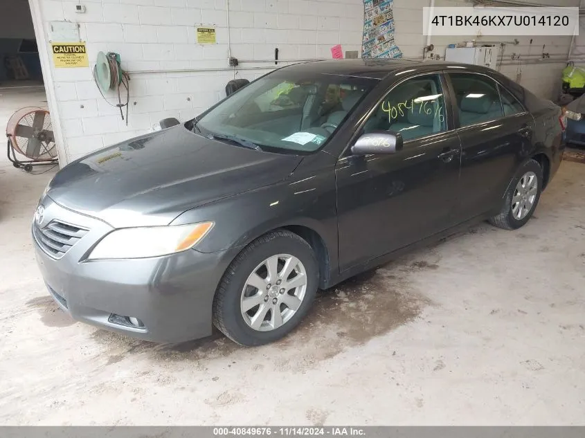 4T1BK46KX7U014120 2007 Toyota Camry Xle V6