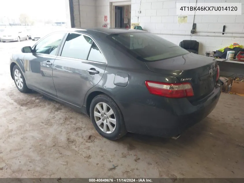 4T1BK46KX7U014120 2007 Toyota Camry Xle V6