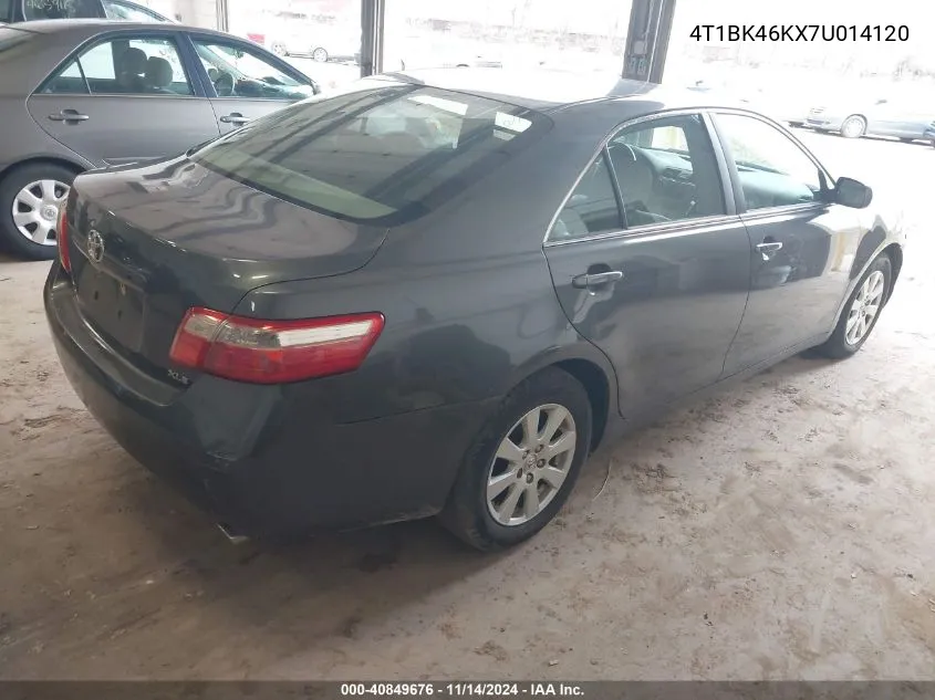 4T1BK46KX7U014120 2007 Toyota Camry Xle V6