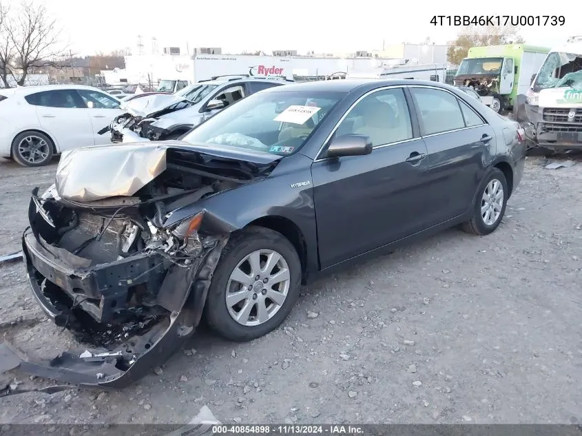 4T1BB46K17U001739 2007 Toyota Camry Hybrid