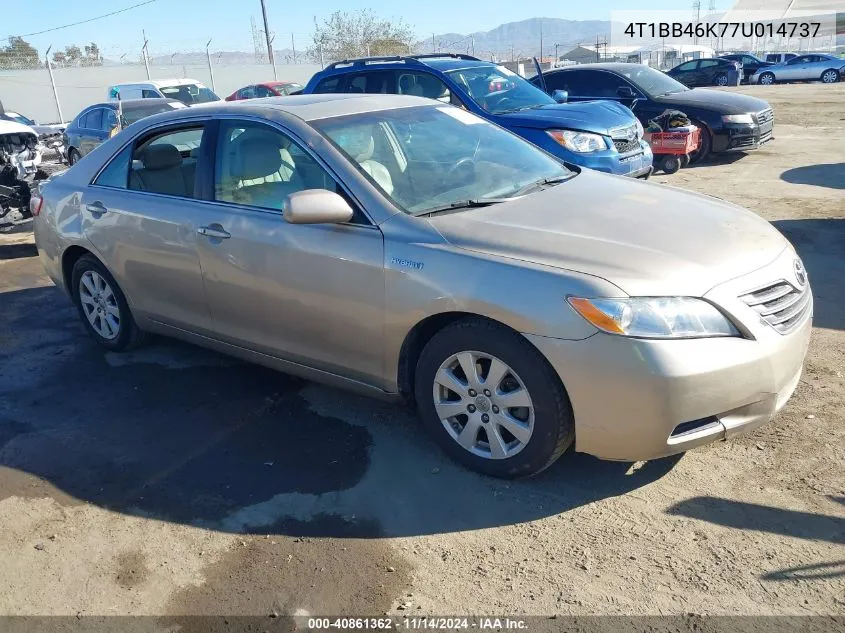 2007 Toyota Camry Hybrid VIN: 4T1BB46K77U014737 Lot: 40861362