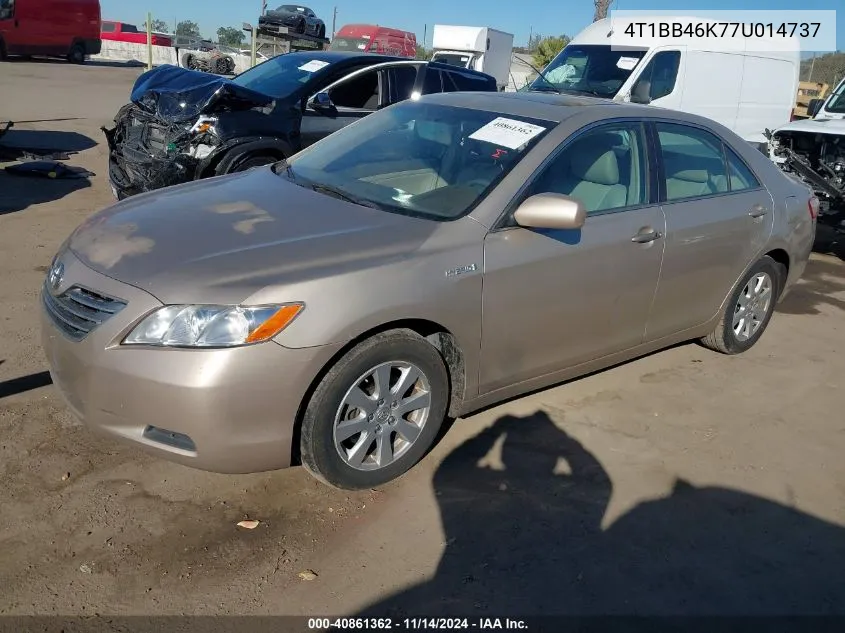 2007 Toyota Camry Hybrid VIN: 4T1BB46K77U014737 Lot: 40861362