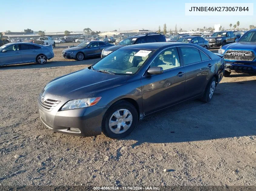 2007 Toyota Camry Le VIN: JTNBE46K273067844 Lot: 40861624