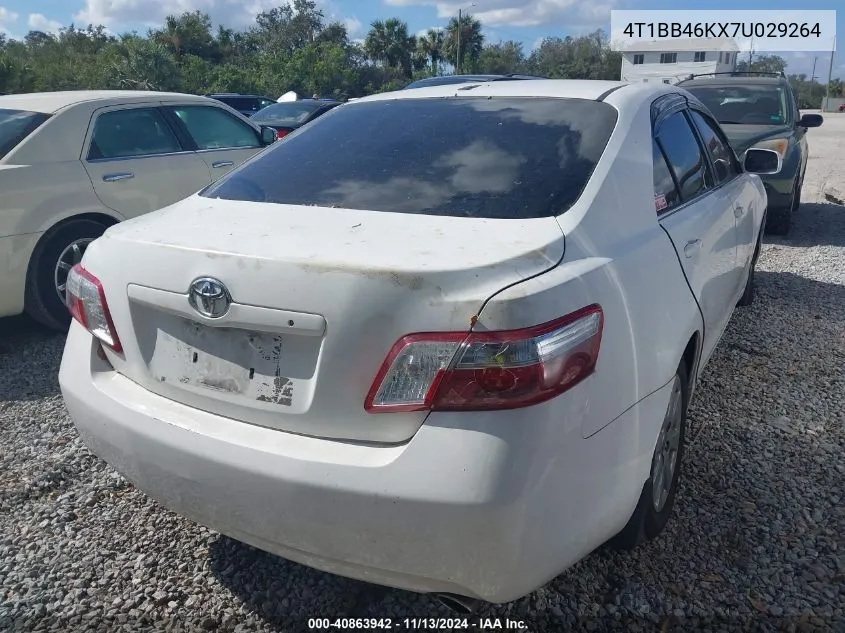 2007 Toyota Camry Hybrid VIN: 4T1BB46KX7U029264 Lot: 40863942