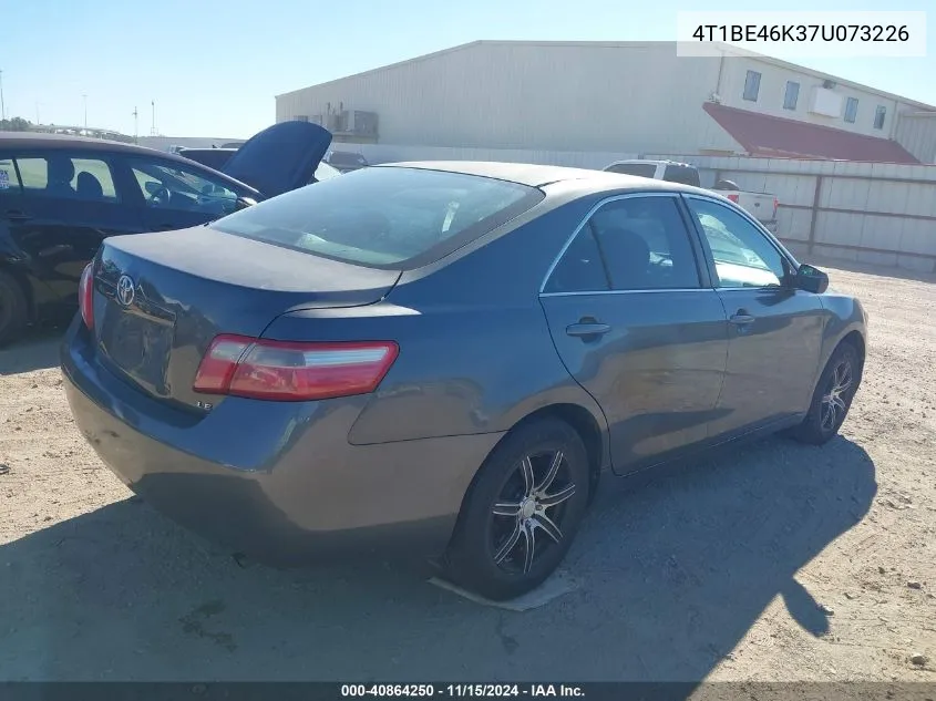 2007 Toyota Camry Le VIN: 4T1BE46K37U073226 Lot: 40864250