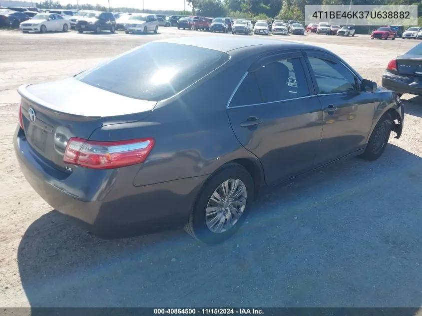 2007 Toyota Camry Le VIN: 4T1BE46K37U638882 Lot: 40864500