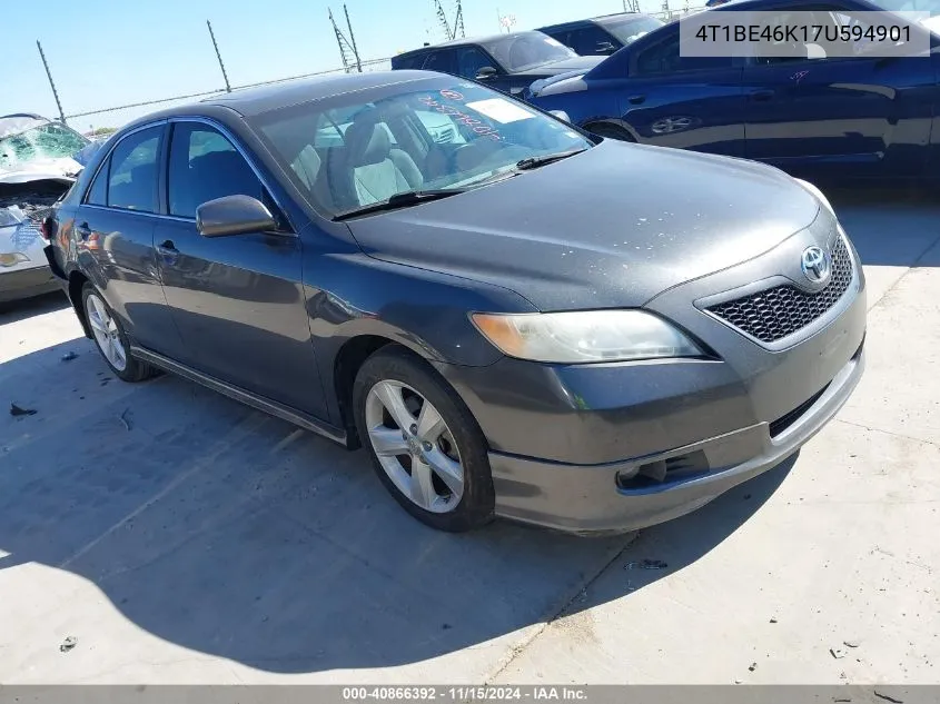 2007 Toyota Camry Se VIN: 4T1BE46K17U594901 Lot: 40866392