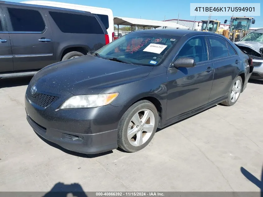 2007 Toyota Camry Se VIN: 4T1BE46K17U594901 Lot: 40866392