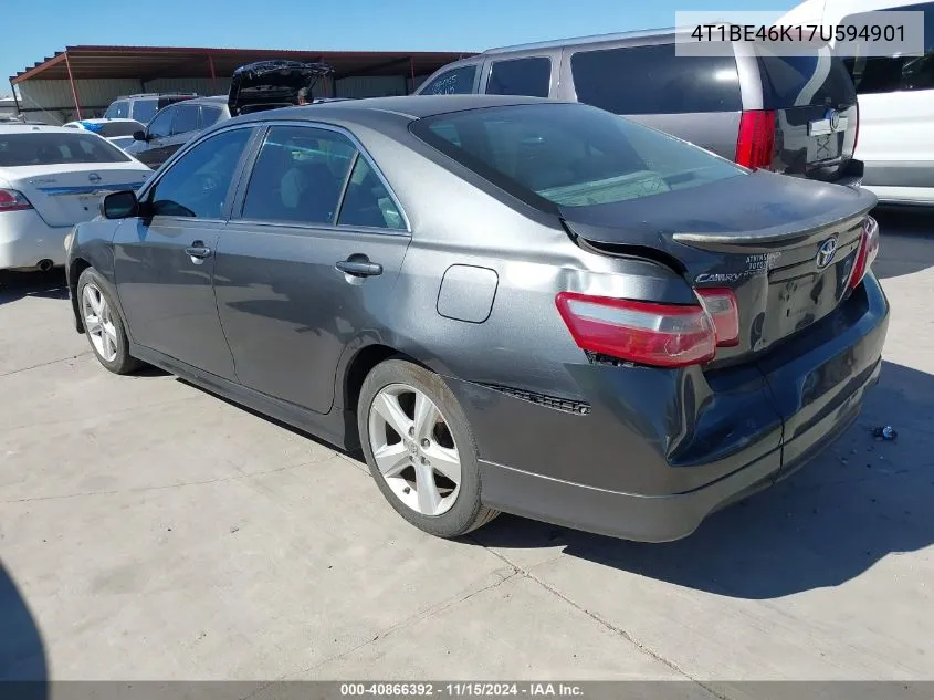 2007 Toyota Camry Se VIN: 4T1BE46K17U594901 Lot: 40866392