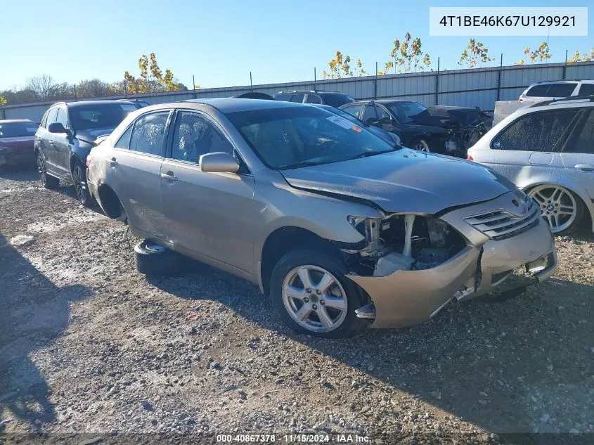 2007 Toyota Camry Le VIN: 4T1BE46K67U129921 Lot: 40867378