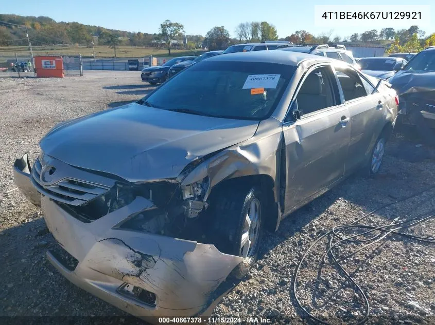 2007 Toyota Camry Le VIN: 4T1BE46K67U129921 Lot: 40867378