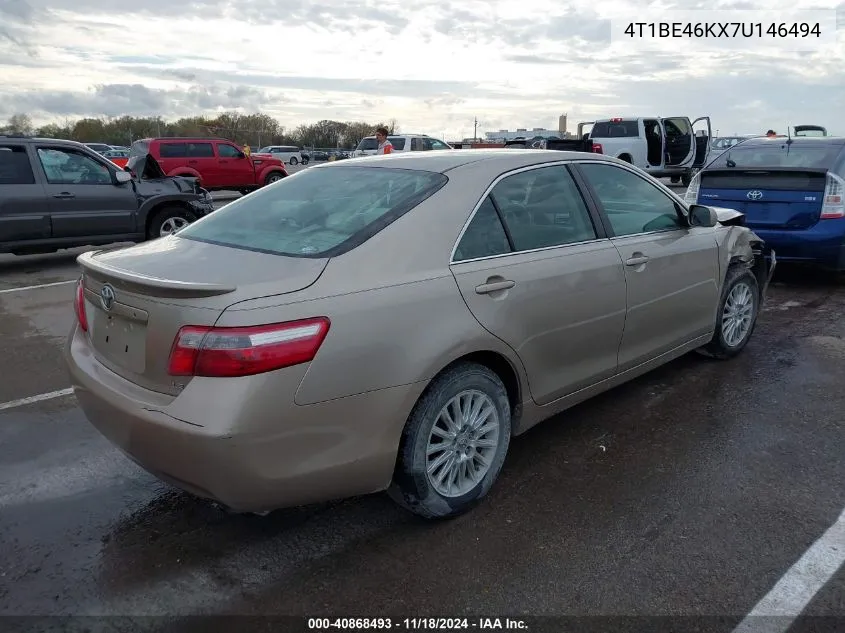 2007 Toyota Camry Le VIN: 4T1BE46KX7U146494 Lot: 40868493