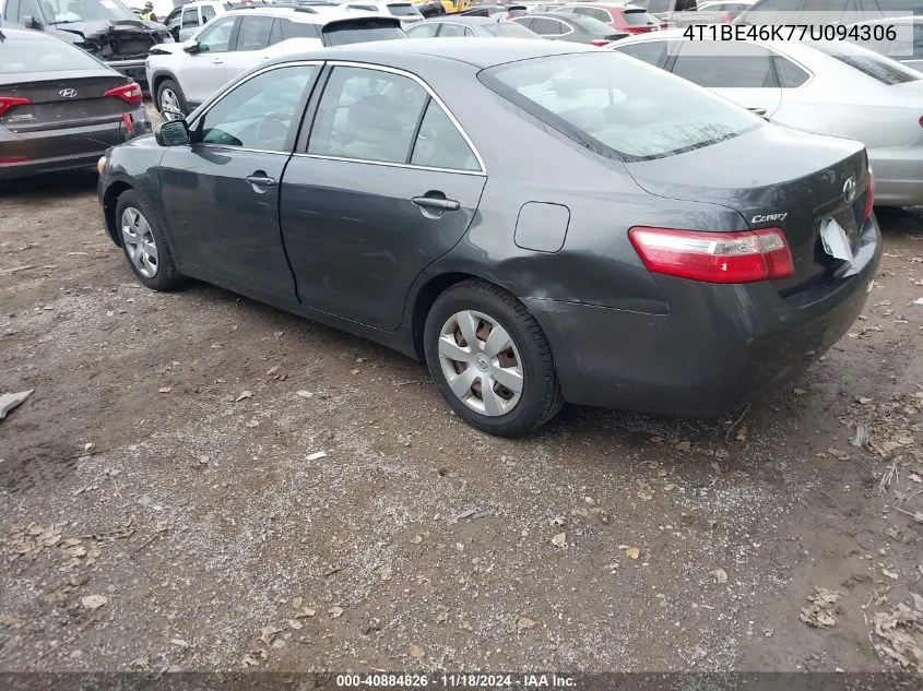 2007 Toyota Camry Le VIN: 4T1BE46K77U094306 Lot: 40884826