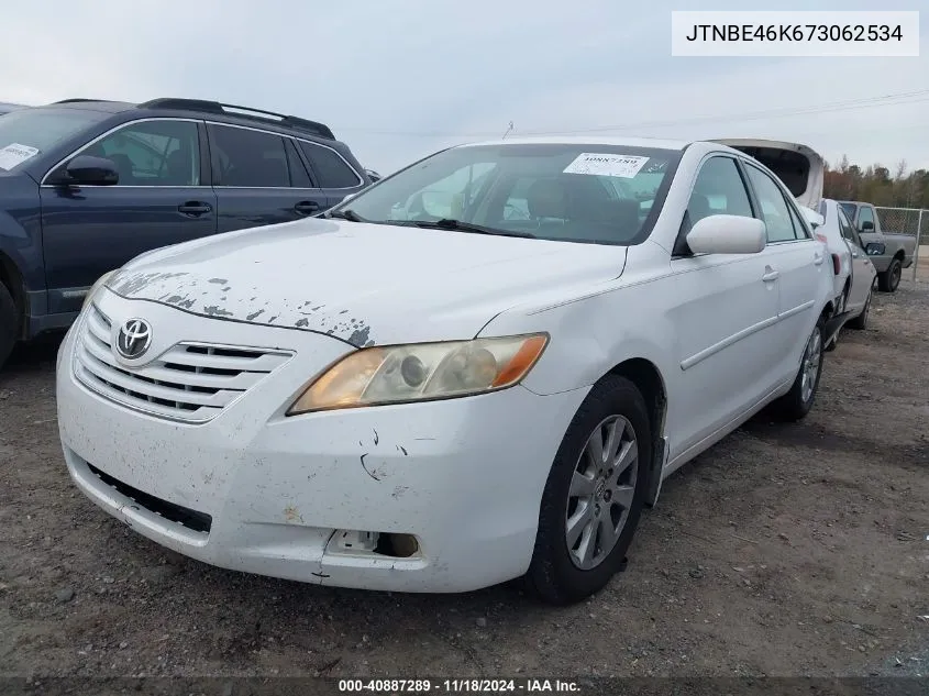 2007 Toyota Camry Xle VIN: JTNBE46K673062534 Lot: 40887289