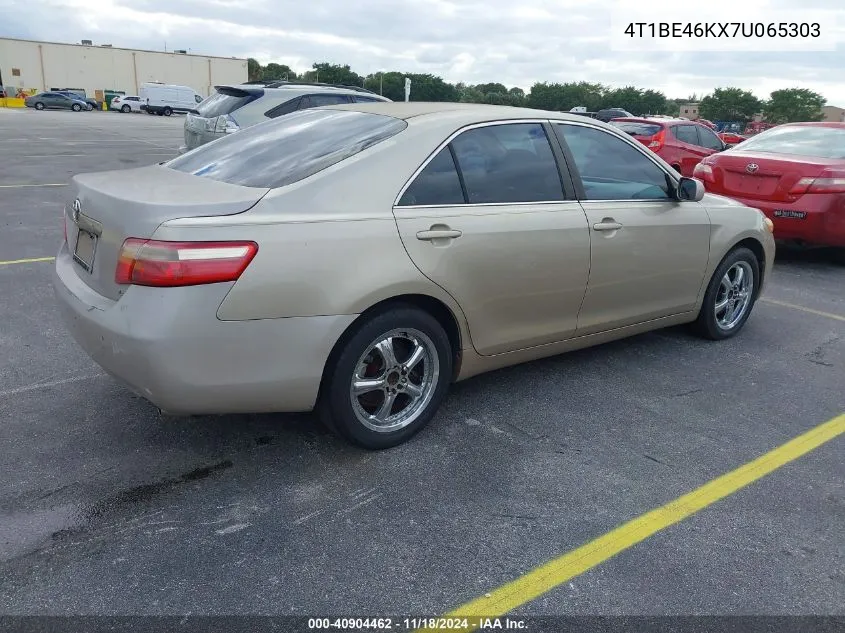 2007 Toyota Camry Le VIN: 4T1BE46KX7U065303 Lot: 40904462