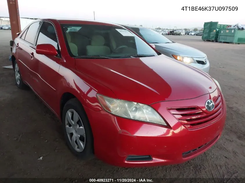 2007 Toyota Camry Le VIN: 4T1BE46K37U097509 Lot: 40923271