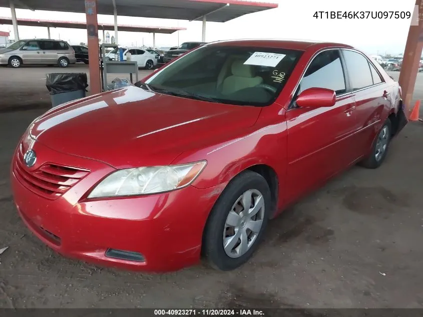 2007 Toyota Camry Le VIN: 4T1BE46K37U097509 Lot: 40923271