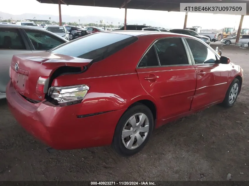 2007 Toyota Camry Le VIN: 4T1BE46K37U097509 Lot: 40923271