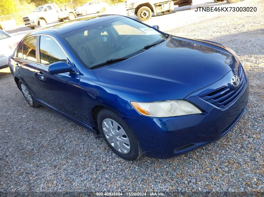 2007 Toyota Camry Le VIN: JTNBE46KX73003020 Lot: 40925884