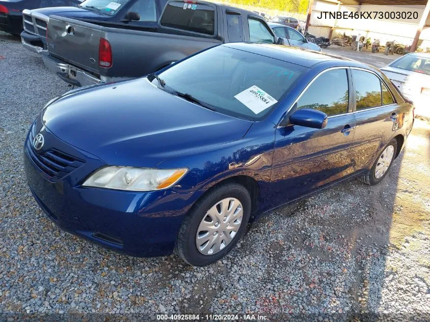 2007 Toyota Camry Le VIN: JTNBE46KX73003020 Lot: 40925884