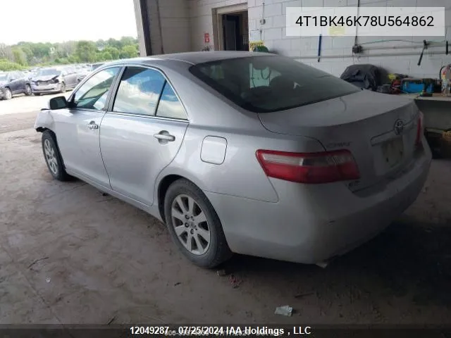 4T1BK46K78U564862 2008 Toyota Camry Le/Xle/Se