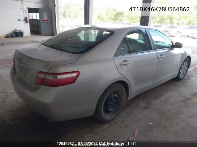 4T1BK46K78U564862 2008 Toyota Camry Le/Xle/Se