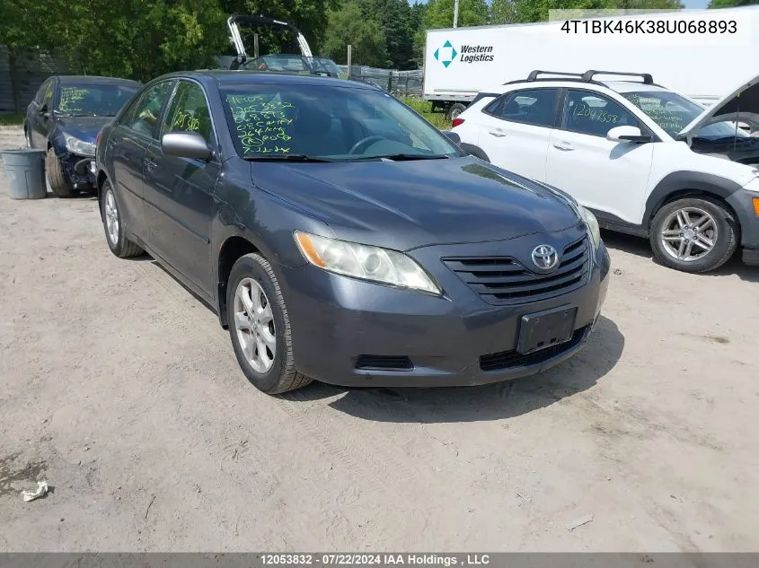 4T1BK46K38U068893 2008 Toyota Camry Le/Xle/Se