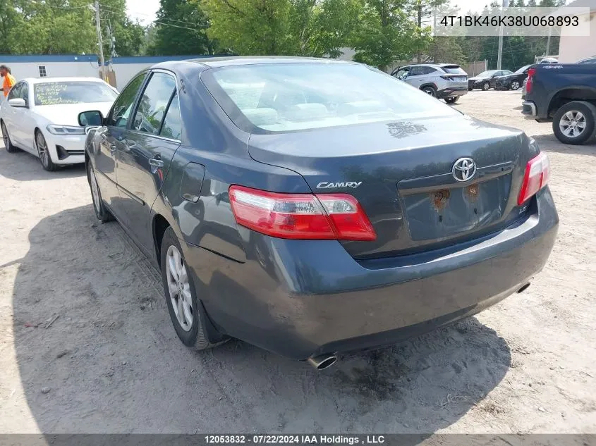 4T1BK46K38U068893 2008 Toyota Camry Le/Xle/Se