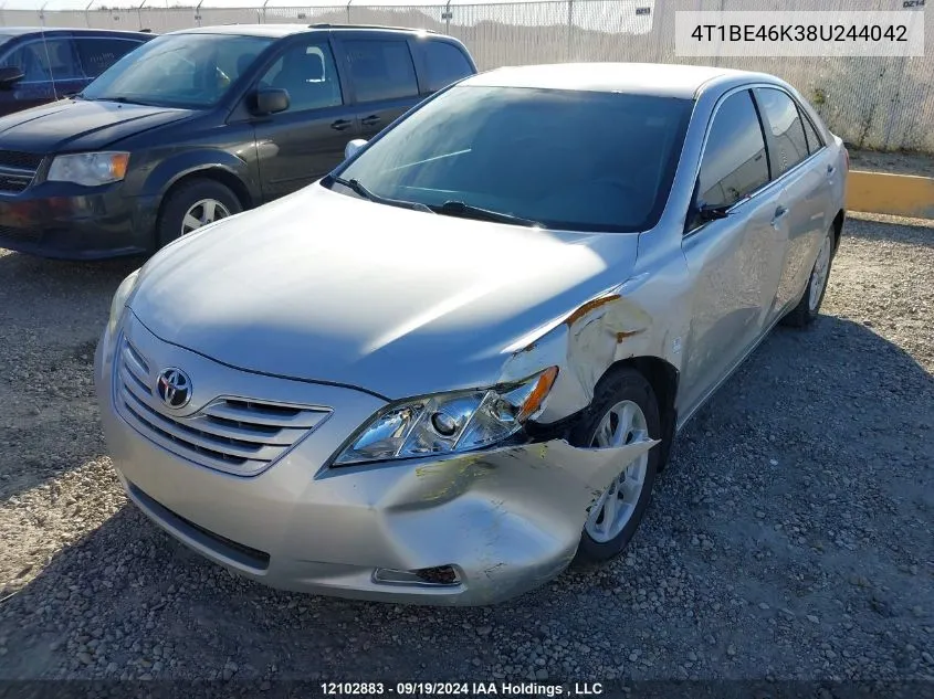 4T1BE46K38U244042 2008 Toyota Camry Le