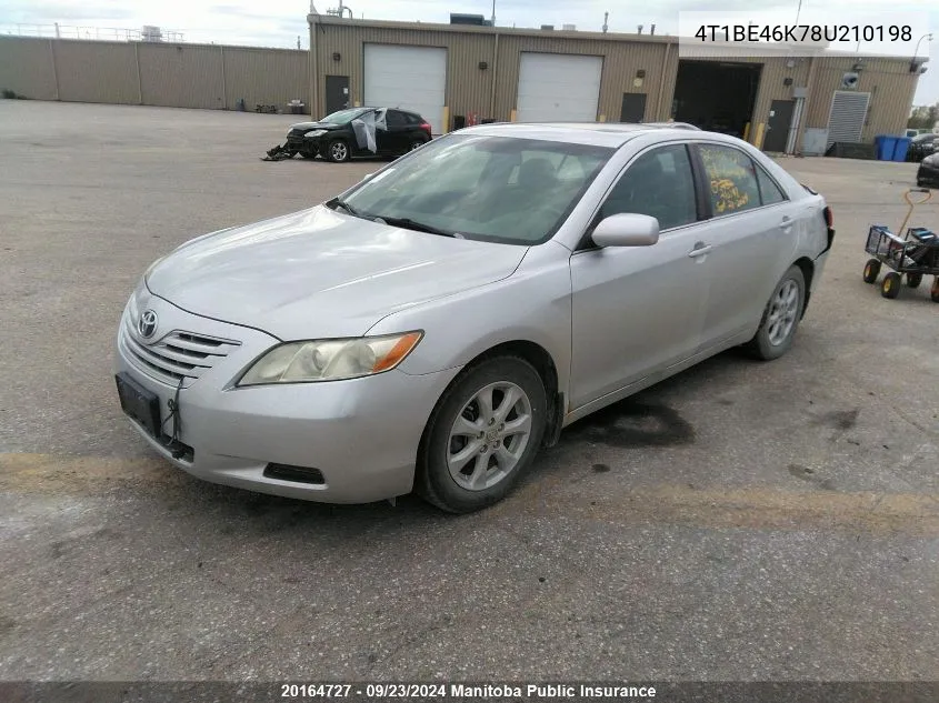 2008 Toyota Camry Le VIN: 4T1BE46K78U210198 Lot: 20164727