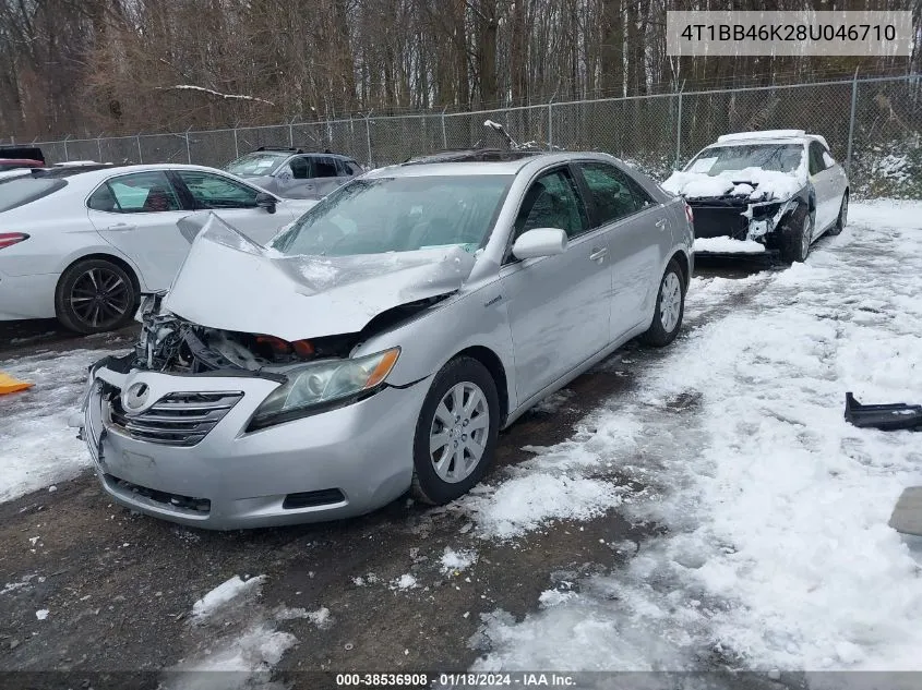 2008 Toyota Camry Hybrid VIN: 4T1BB46K28U046710 Lot: 38536908