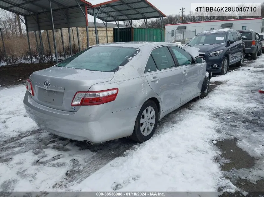 2008 Toyota Camry Hybrid VIN: 4T1BB46K28U046710 Lot: 38536908