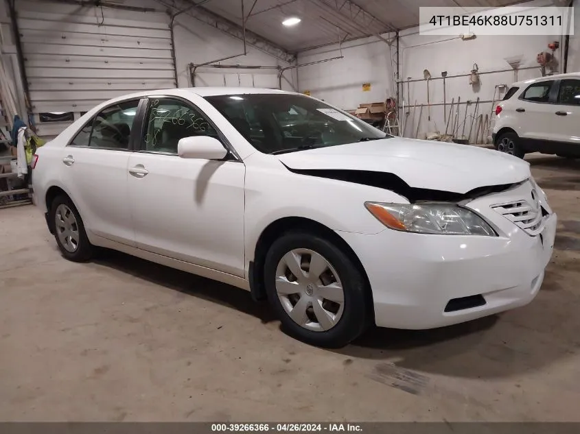 2008 Toyota Camry Le VIN: 4T1BE46K88U751311 Lot: 39266366