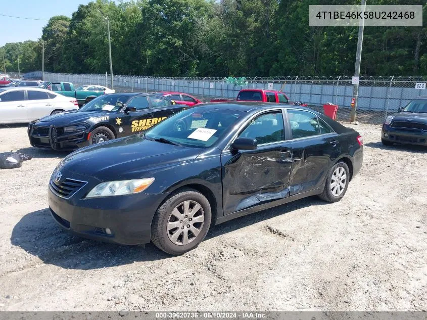 4T1BE46K58U242468 2008 Toyota Camry Xle