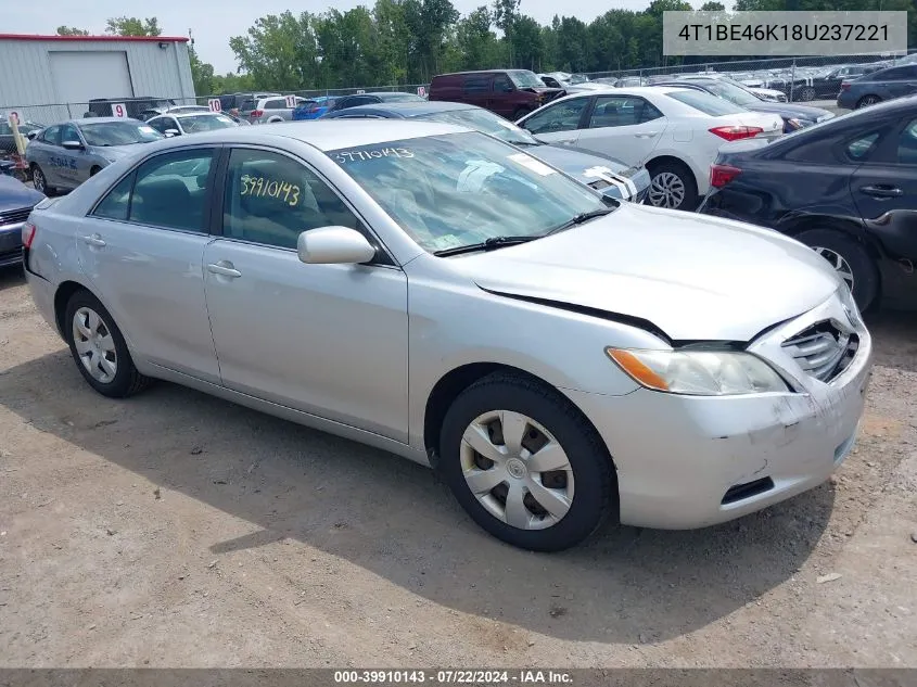 4T1BE46K18U237221 2008 Toyota Camry Le