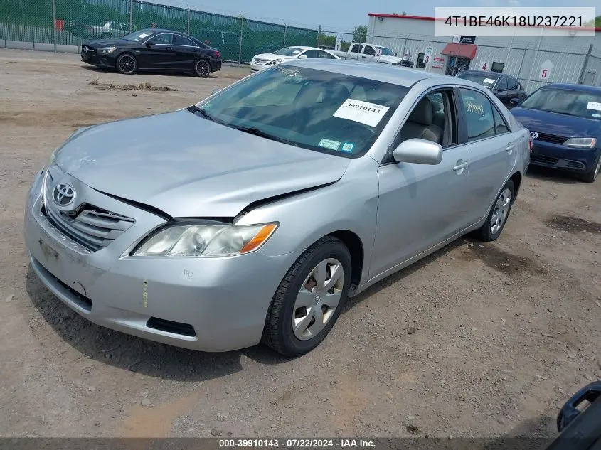 2008 Toyota Camry Le VIN: 4T1BE46K18U237221 Lot: 39910143