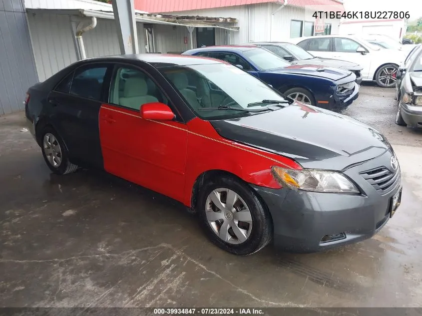 4T1BE46K18U227806 2008 Toyota Camry Le