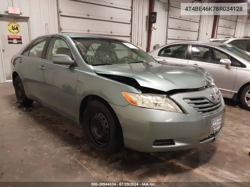 2008 Toyota Camry Le/Se/Xle VIN: 4T4BE46K78R034128 Lot: 39944334