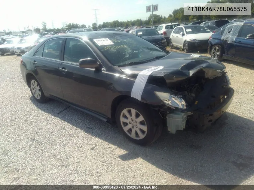 4T1BK46K78U065575 2008 Toyota Camry Xle V6